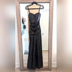 Fishtail Sequin Convertible Ball Gown